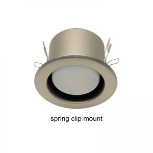 R D F sixty recessed downlight flanged spring clip