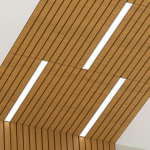 lumislat L E D light three fixtures modern wood ceiling
