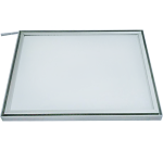 silicone edge graphic frame silver square S E G L E D back lighting.