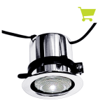 polished chrome downlight ring mount